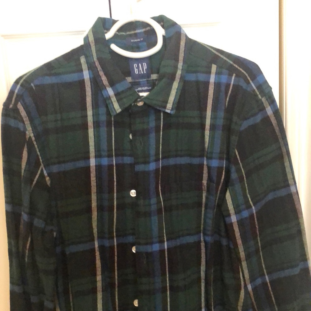 GAP Mens long sleeve button down flannel